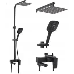 Душова система Rea Fort black mat чорний матовий REA-P9861, Чорний матовий