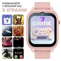 Дитячий смарт-годинник JETIX G99 зі змінним корпусом, GPS, 4G Відеодзвінком і вологозахистом (Pink) - мініатюра 8
