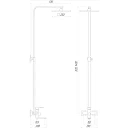 Душова система Globus Lux Sicilia VAN-SBQ-SH-02 - мініатюра 5