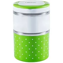 Ланч-бокс Gipfel круглий герметичний 900 мл зелений (4128)