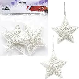 Набір ялинкових іграшок Bambi Зірка об'ємна 2 шт. (HL22-8)