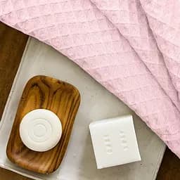 Набір рушників Cosas Cube Rose CS1 95х130см (SetTowel_95x130_SquaresRose) - мініатюра 5