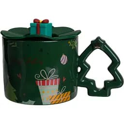 Чашка фарфоровая Christmas Tree 400 мл зеленый FM-CS-18GR