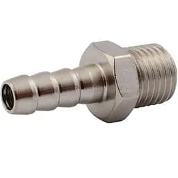 Штуцер переходник соединение пневматическое MasterTool с наружной резьбой 1/4" на шланг 12 мм