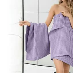Рушник вафельний Cosas Greek Waffle Lavander 55x90 см, ліловий - мініатюра 5