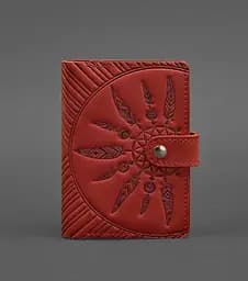 Женская кожаная обложка для паспорта коралловая 3.0 Инди