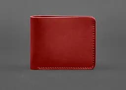 Кожаный портмоне 4.1 (4 кармана) красный