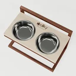 Hollky Flex M — миски на регульованій підставці для середніх собак (2 × 0.85 л) - мініатюра 6