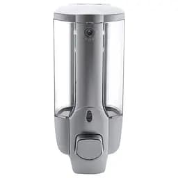 Дозатор для рідкого мила настінний сірий Zerix LR407 ZX2718, Сірий