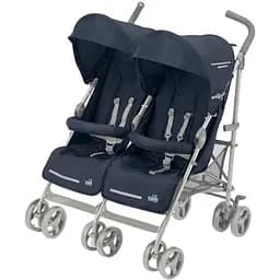 Прогулянкова коляска для двійні CAM Twin Flip синя