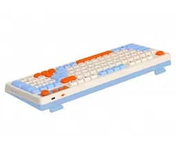 Клавиатура игровая беспроводная Maxxter KBGW3C01 2.4G Wireless White-Blue - мініатюра 3