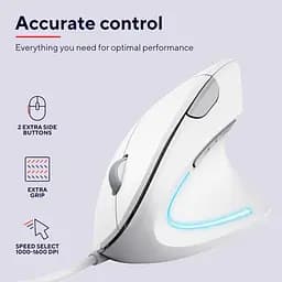 Комп'ютерна миша Trust Verto Ergonomic USB-A білий teh0013975 - мініатюра 9