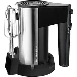 Ручний міксер Grunhelm GRM629 з підставкою для дому 5 швидкостей 2 насадки Чорний 400 Вт