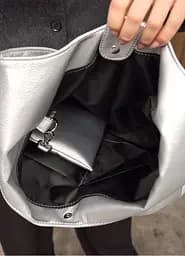 Жіноча сумка Sambag HOBO M срібло 35 х 40 х 8 см (53200003) - мініатюра 9
