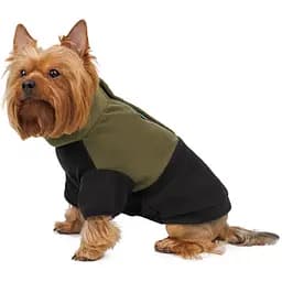 Кофта для собак Barksi Textile флисовая XXL оливковая с черным