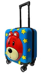 Дитяча валіза D01 Blue Bear mini XS полікарбонат-ABS 45x38x27 см Синій