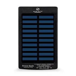 Повербанк с солнечной панелью 10000mAh Power Bank Kraft KPB-1012SL Black LED-фонарь (43-00090)