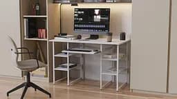 Комп'ютерний стіл Ferrum-decor Тім 75x140x60 білий ДСП Білий 16мм (FRD-101364) - мініатюра 3
