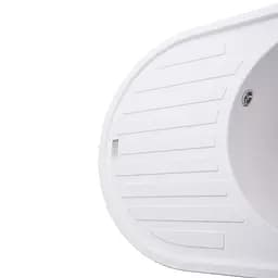 Гранітна мийка Globus Lux Ohara білий 770x500мм-А0007 000022440, Білий - мініатюра 5