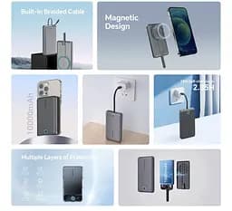 Повербанк Powerbank Marstek P-269-D 10000 mAh Grey QC PD 22.5W - мініатюра 5