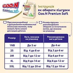 Підгузки на липучках Goo.N Premium Soft 2 (4-8 кг), 140 шт. (2 уп. х 70 шт.) - мініатюра 9