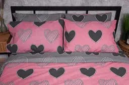 Набір наволочок Moon&Star Бязь Gold Люкс Love 40х40 см 2 шт