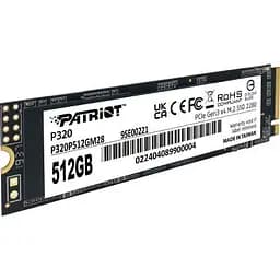 Накопичувач SSD M.2 2280 512GB Patriot (P320P512GM28) - мініатюра 2