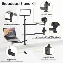 Штатив-тримач Ulanzi LS23 Desktop Setup Stand UV-2913 LS23 Black - мініатюра 8
