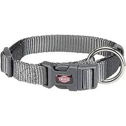 Ошейник для собак Trixie Premium, нейлон, S-M, 30-45х1.5 см, графит