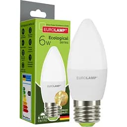 Светодиодная лампа Eurolamp LED Ecological Series, CL 6W, E27, 4000K (LED-CL-06274(P))