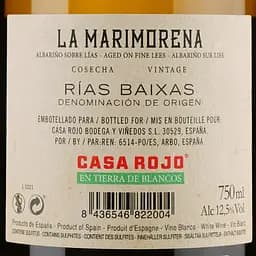 Вино Casa Rojo La Marimorena Albarino Rias Baixas, 13%, 0,75 л (739137) - мініатюра 3