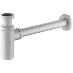 Напівсифон для умивальника Frap F82-6 під донний клапан, латунь, білий, Білий