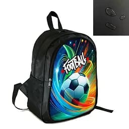 Рюкзак спортивний, шкільний, міський 38×28см з принтом Футбол дитячий, підлітковий для хлопчика футболіста (4284)