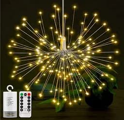 Світлодіодна гірлянда Феєрверк Firework автономна 150LED, довжина нитки 26см з пультом - мініатюра 5