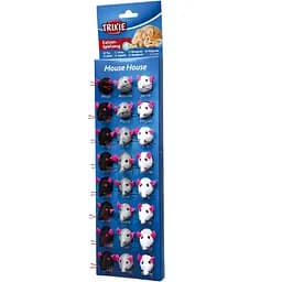 Набор игрушек для кошек Trixie Мышки плюшевые 5 см 24 шт. в ассортименте (4055)