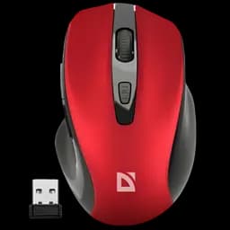 Миша бездротова Defender Prime MB-053 Silent Red (52052)