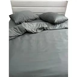 Комплект постельного белья Ecotton Nid Grey полутораспальный серый полисатин (25307)