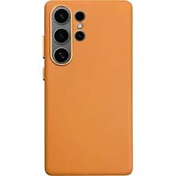 Чохол Epik Leather Case для Samsung Galaxy S25 Ultra Orange AAA [133782]