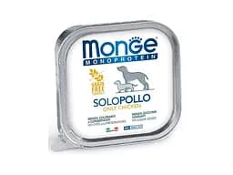 Консервы для собак Monge Dog Solo 100% курица 150 г (8009470014137)
