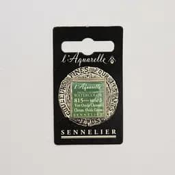 Акварельна фарба Sennelier, полукювета, S3, Зелений оксид хрому (Chromium Oxide Green)