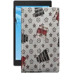 Чехол StatusCASE из экокожи для планшета Lenovo Tab 4 8504F Луи-Витон-белый