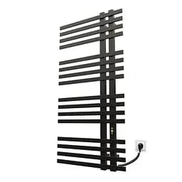 Электрический полотенцесушитель Kosser Браш 1200x600 ER тайм. черный ДБ03ER, Черный матовый, Правое