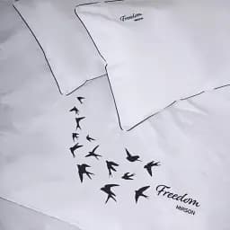 Підковдра MirSon Сатин Elit 00-0000 Snow White Freedom 200х220 см (2200010538861)