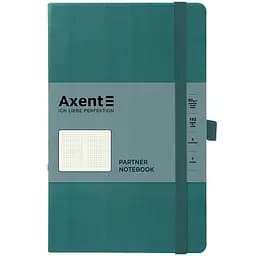 Книга записна Axent Partner 125х195 см 96 аркушів клітинка лазурна (8201-63-A)