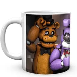 Кружка GeekLand Five Nights At Freddys Пять ночей с Фредди Аниматроники в костюмах FN.02.390 330 мл белая