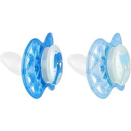 Пустушка Nuvita 7086 Air55 Explorer ортодонтична 6m+ світиться у темряві (собачка лис) 2 шт NV7086GM