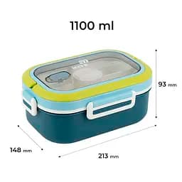 Ланчбокс Kite з розділювачем синій 1.1 л (K25-1182-2) - мініатюра 2