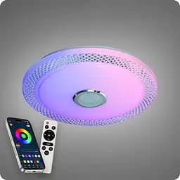 Люстра світлодіодна 517 Dlight RGB з пультом і колонкою 80Вт Білий (02158) - мініатюра 4