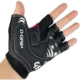 Велорукавиці Good Bike D-Grip короткий палець розмір L червоні (94506Red-IS) - мініатюра 6