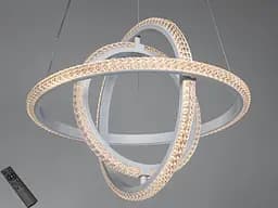 Люстра LED подвесная черная 140Вт пульт до 25м²